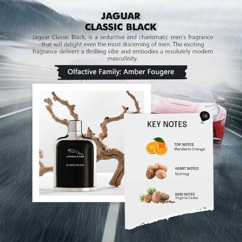 JAGUAR Classic Black EDT For Men