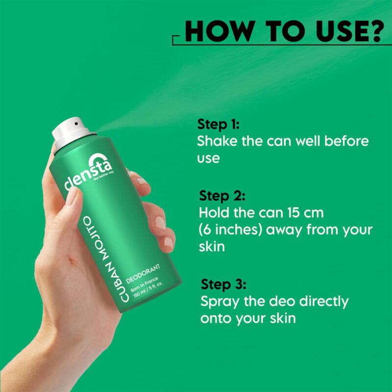 Clensta Body Spray Cuban Mojito Deodorant For Men